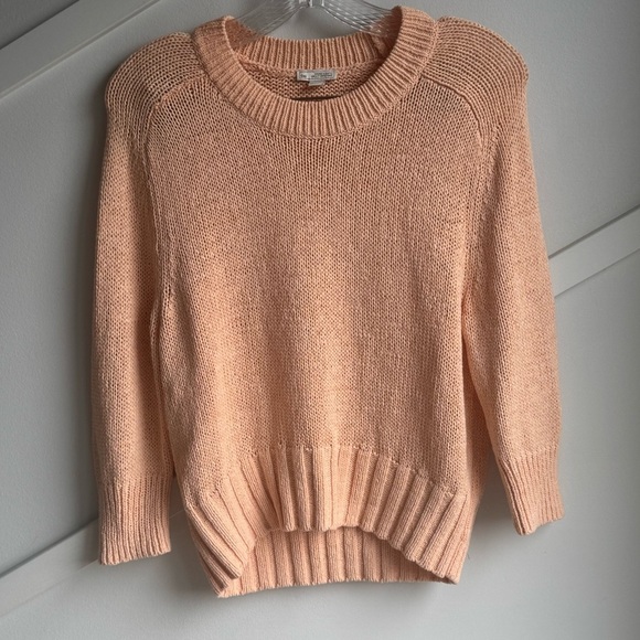 Gap Slouchy dolman-sleeve sweater Peach Cotton Knit Women's Size XS - Picture 3 of 9